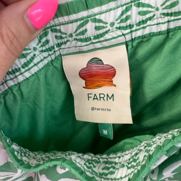 FARM Rio One Shoulder Green Sweet Garden Maxi Dress - Picture 4 of 5